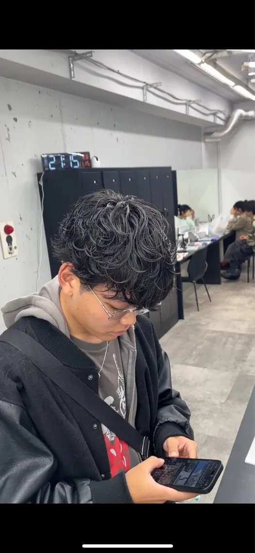 🔥垢抜け確定🔥シャドウパーマ＋メンズカットの写真
