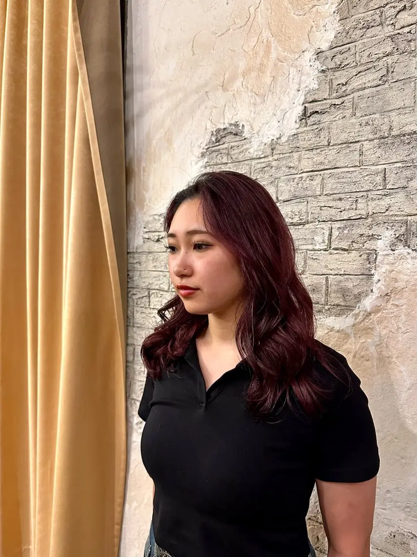 ロング カラー レッドカラー 🦖ノザワ リンカ🦖のヘアスタイル