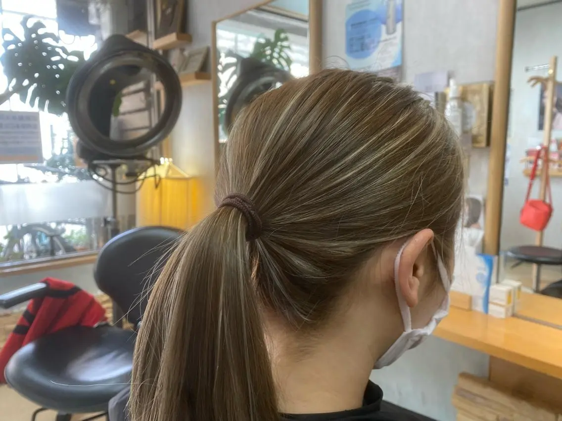 カラー ハイライトカラー メンズカット/パーマ ✂︎ 　山下　貴也のヘアスタイル
