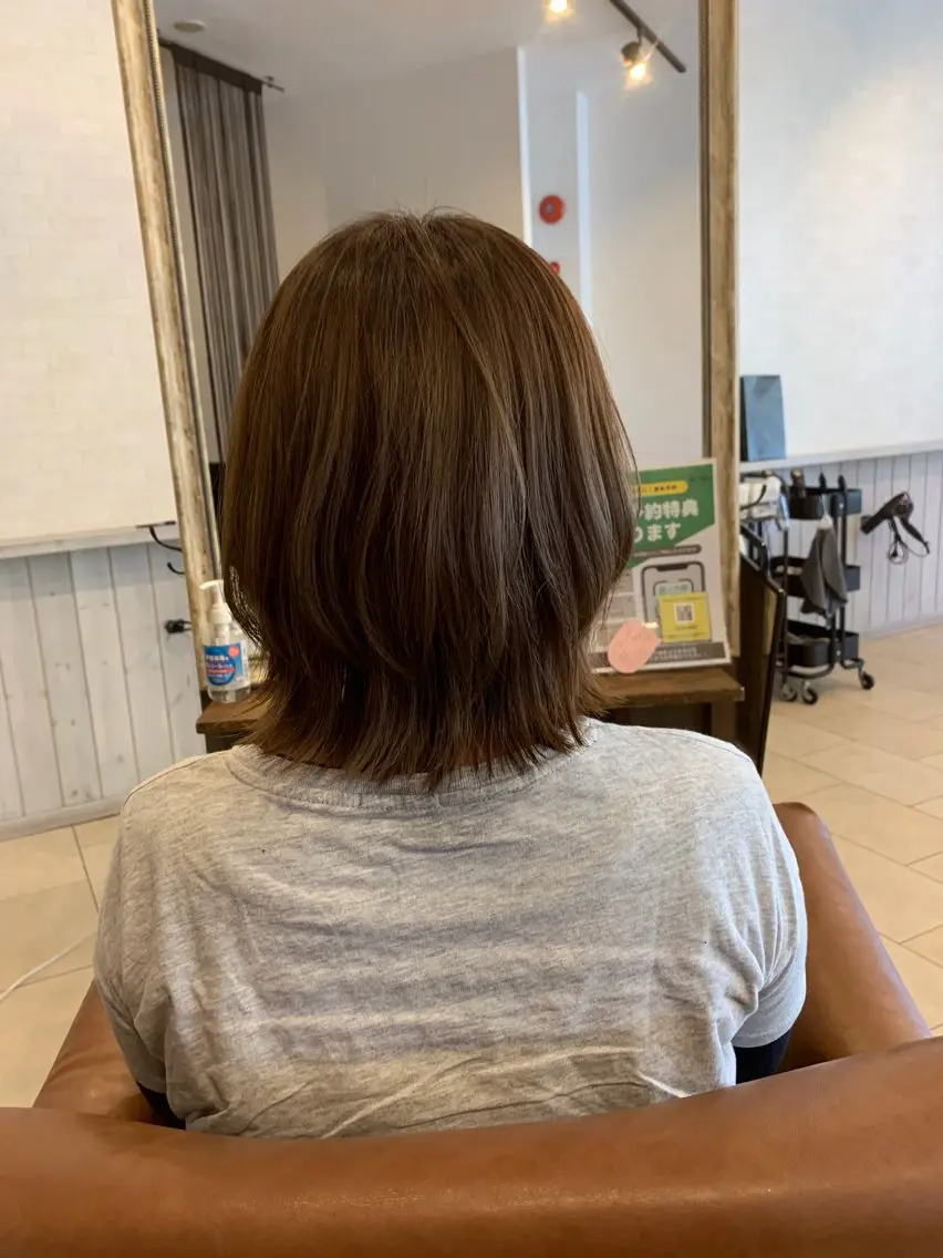 【新規の方お得です⚡️】カット✂️+カラー(肩下+1100)+3ステップトリートメント おしゃれ染め⭕️白髪染め⭕️の写真