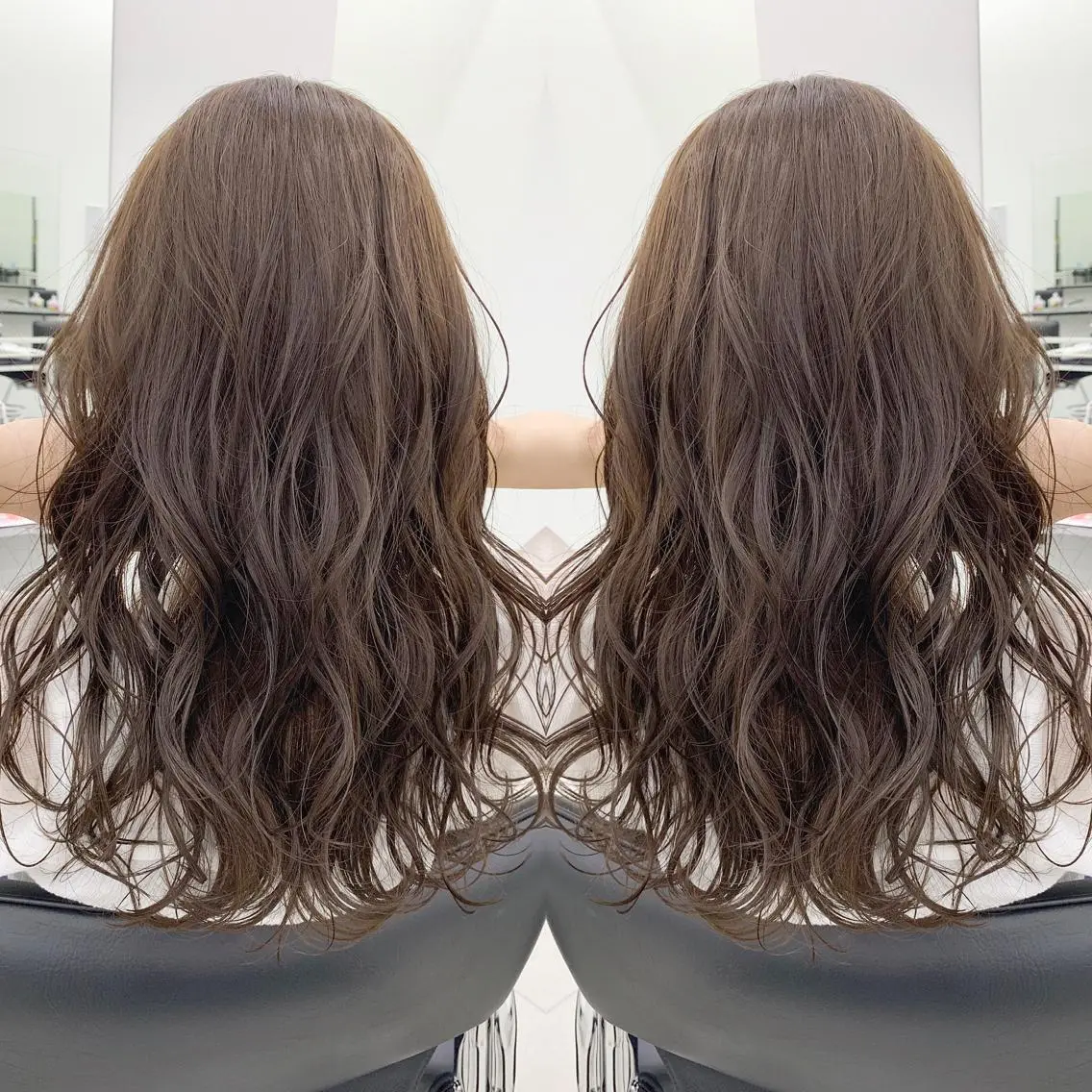 カラー アッシュ オレンジ LINOET名古屋 ブリーチ/ハイトーンのヘアスタイル