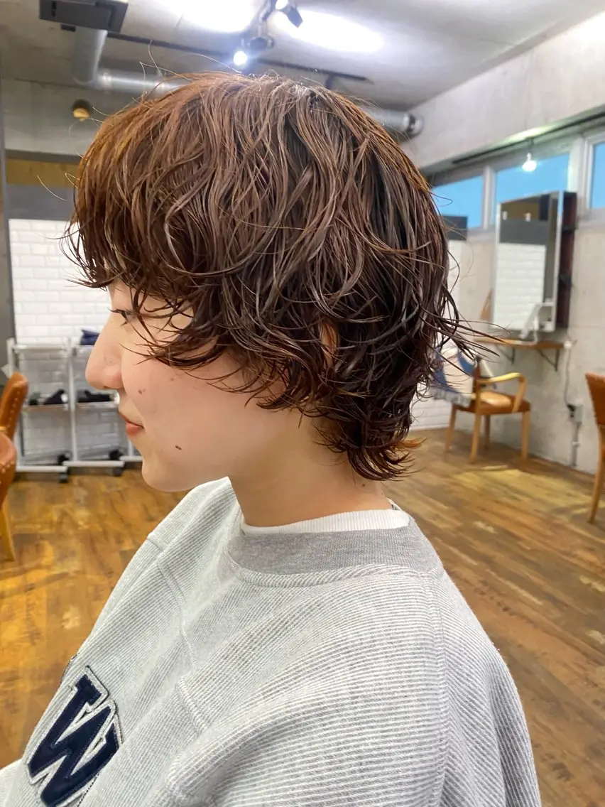 ミディアム カット パーマ パーマ/ 🌿nanakoのヘアスタイル