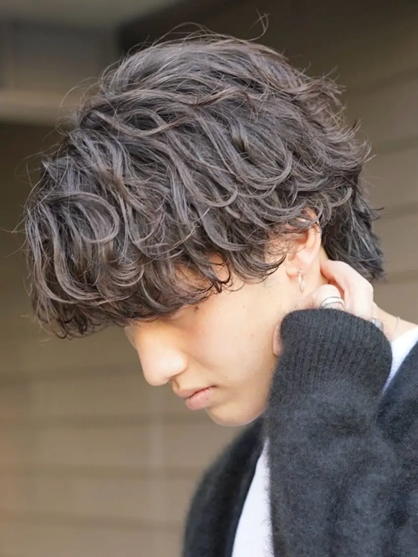 ショート パーマ メンズ カット パーマ fifth/メンズ/ シャドウパーマ/せなのヘアスタイル