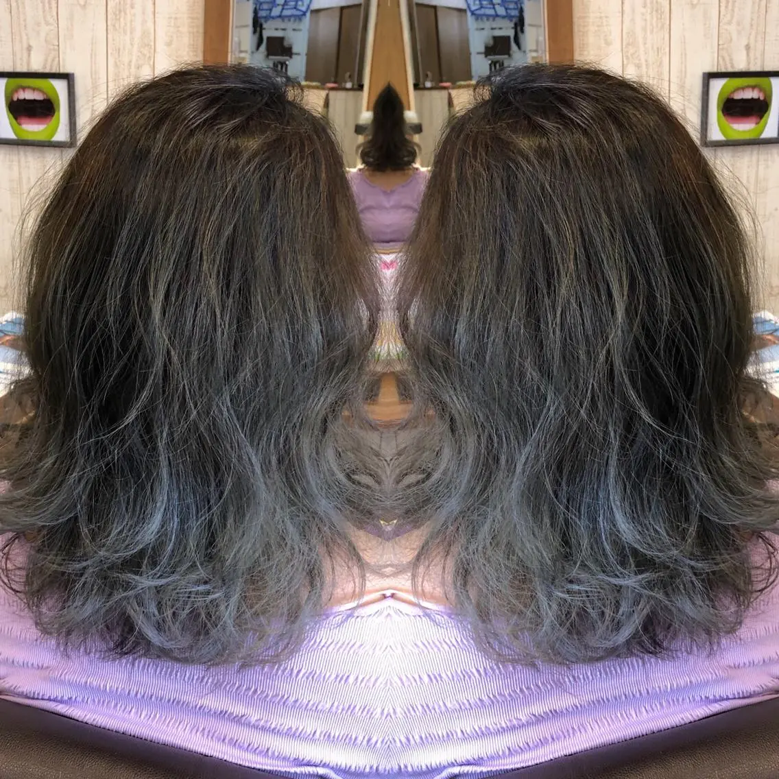 セミロング カラー 古島 大暉のヘアスタイル