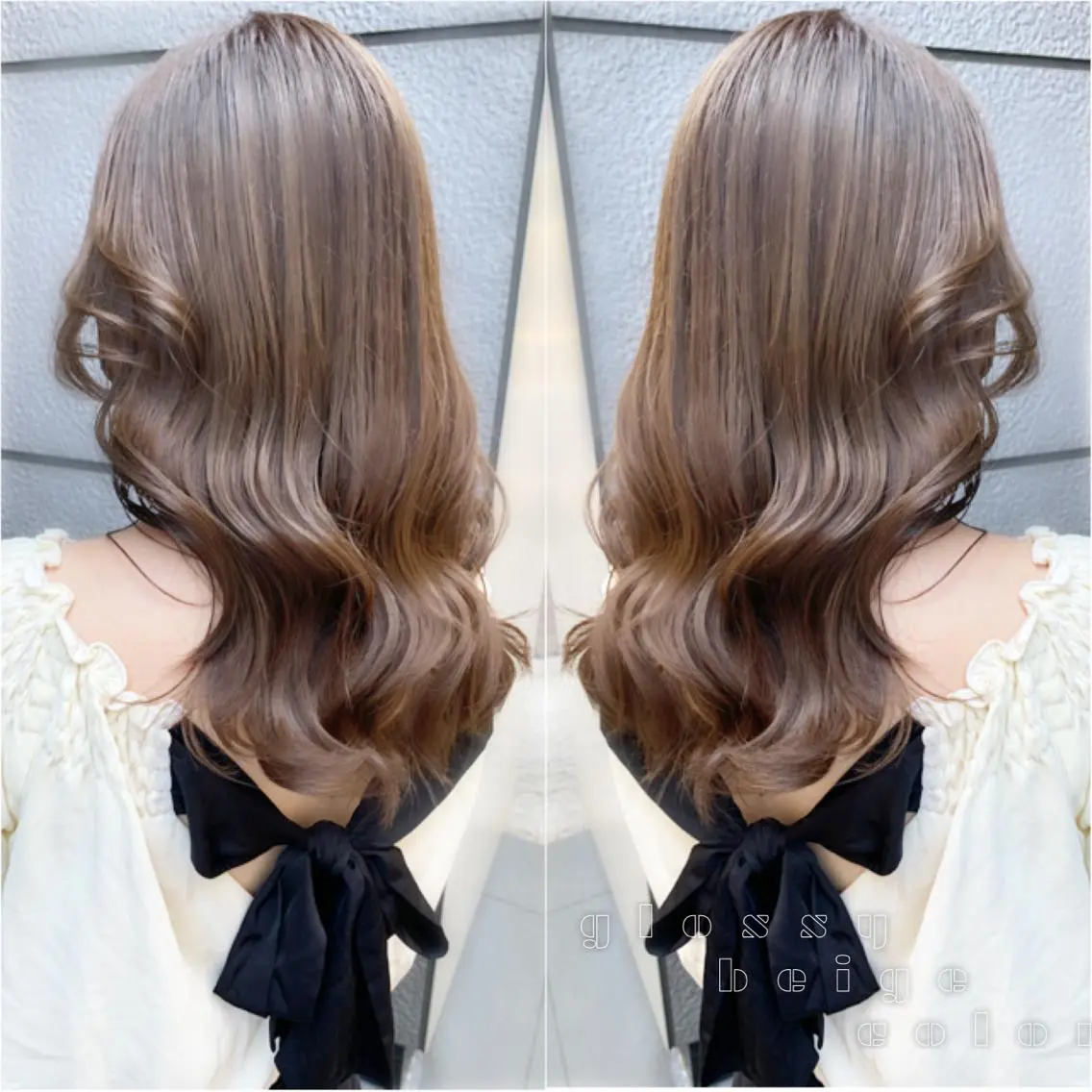 ミディアム カラー ベージュカラー 透明感カラー グレージュ ボブ ヘアカラー トリートメント ヘアセット レイヤー専門家 ダブルカラー修のヘアスタイル