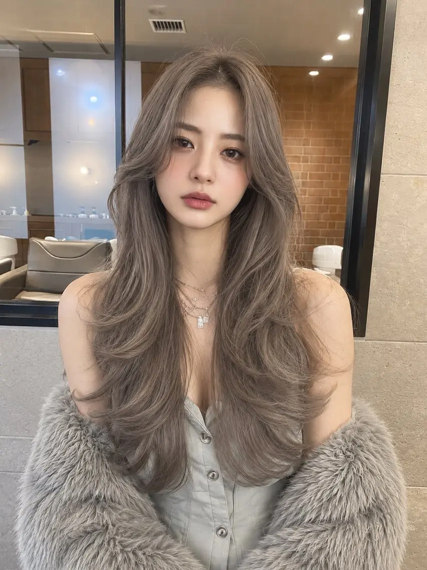 ロング カラー カット ヘアカラー トリートメント ブリーチ/レイヤー カット/ayaのヘアスタイル
