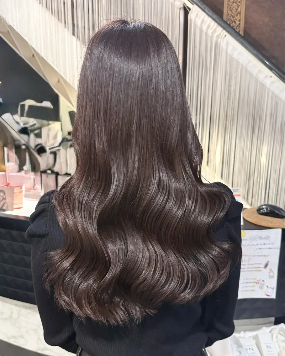 ロング カラー ラベンダーカラー 艶髪 ♡Tomiyaのヘアスタイル