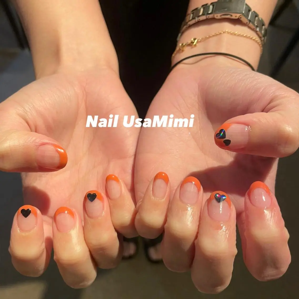 ネイル フットネイル ジェルネイル マグネットネイル 持ち込み ニュアンスネイル 本町ネイルNail UsaMimiのネイルデザイン