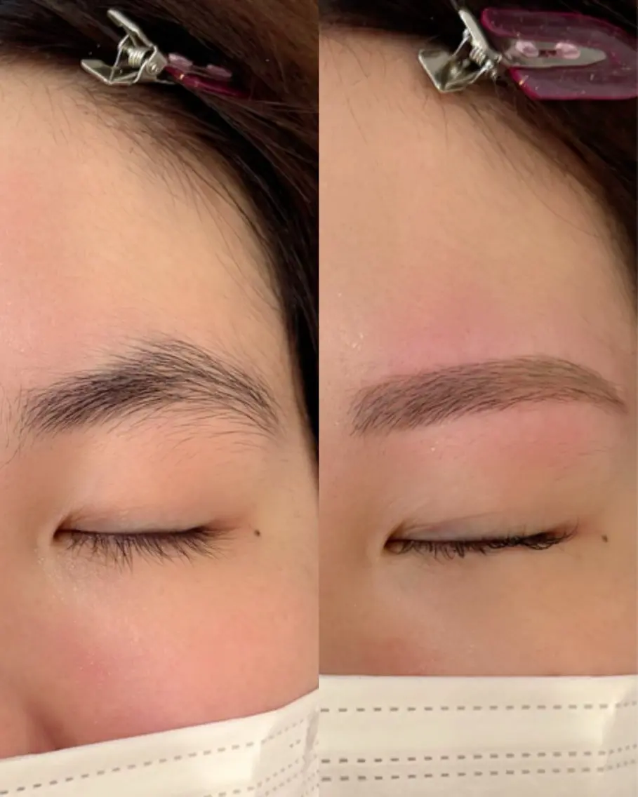 アイブロウ 眉毛ワックス脱毛 siki ナカオルナのマツエク・マツパデザイン