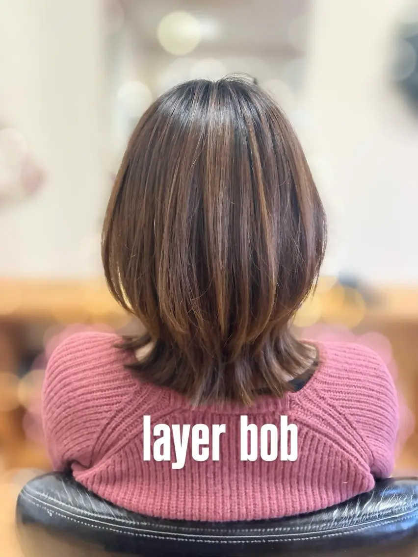 ミディアム カット かぁちゃん 橋本のヘアスタイル