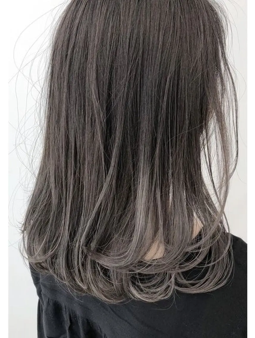 ミディアム カット ヘアカラー トリートメント レイヤー/グレージュ 髪質改善/コウスケのヘアスタイル