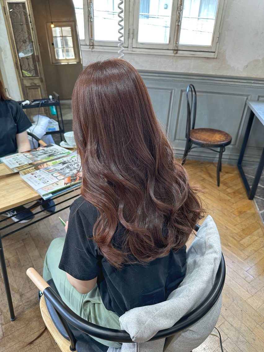 ロング カラー 艶カラー/暖色カラー ♡nami♡のヘアスタイル