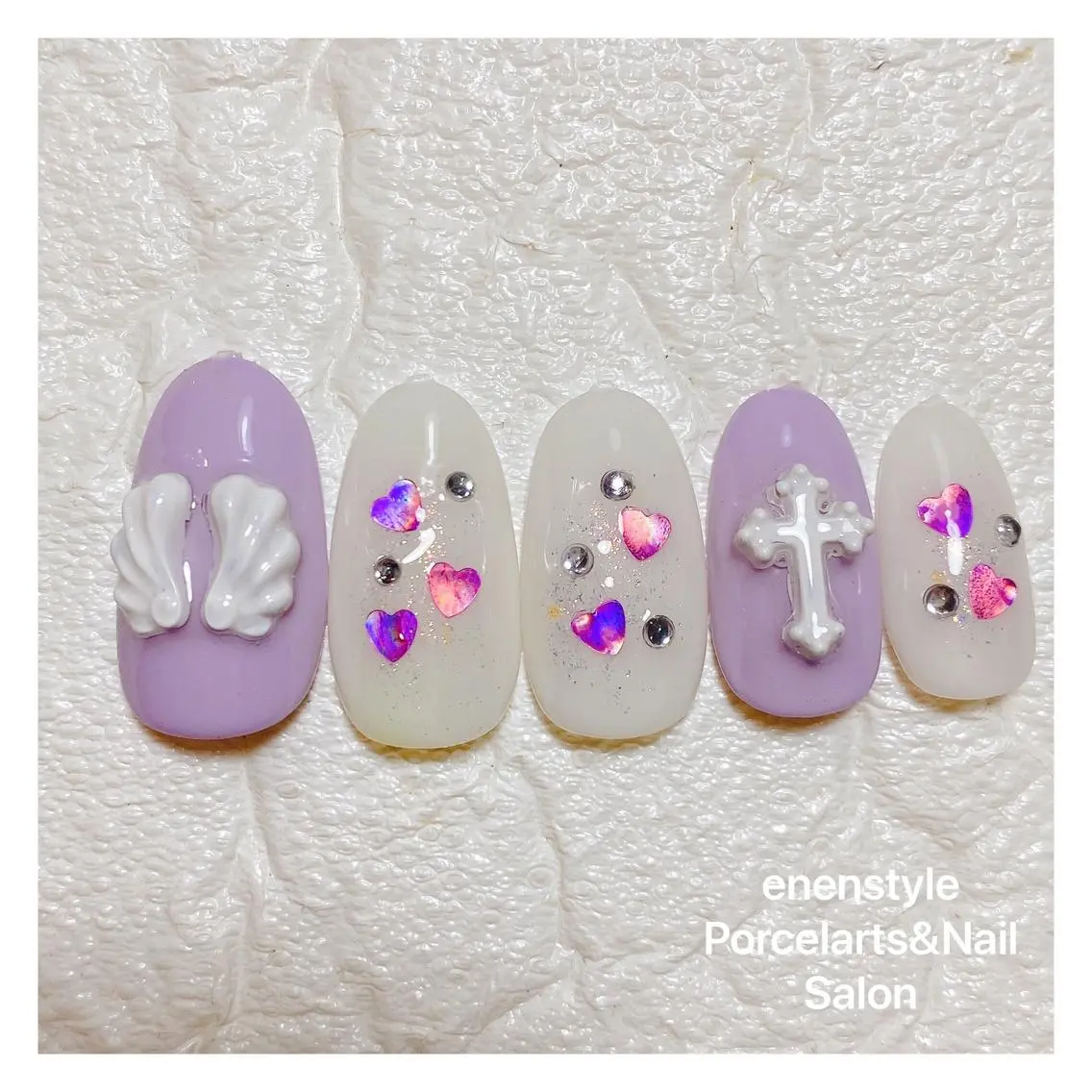 ミディアム ネイル 🐾enen style 🐾のネイルデザイン