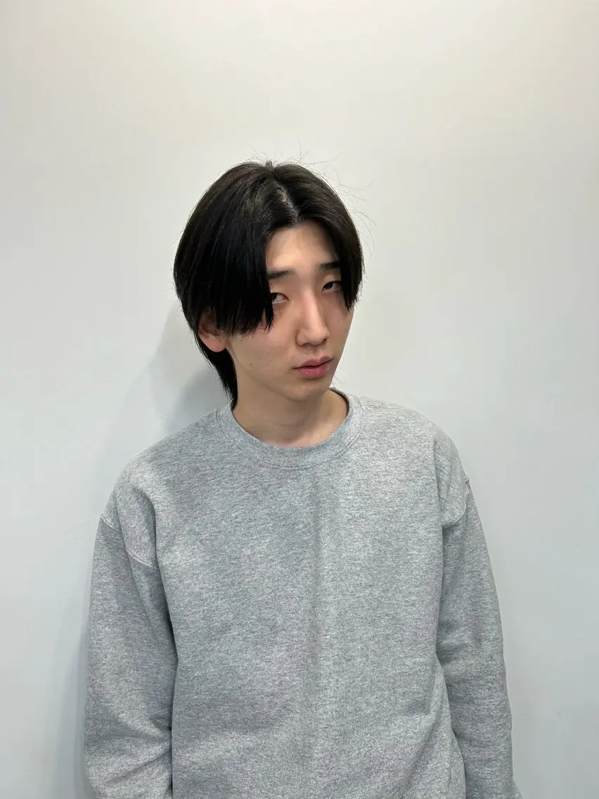 ミディアム メンズ メンズブリーチ メンズハイトーン メンズウルフカット 似合わせカット ウルフカット 韓国ヘア/レイヤー Lily Wongのヘアスタイル