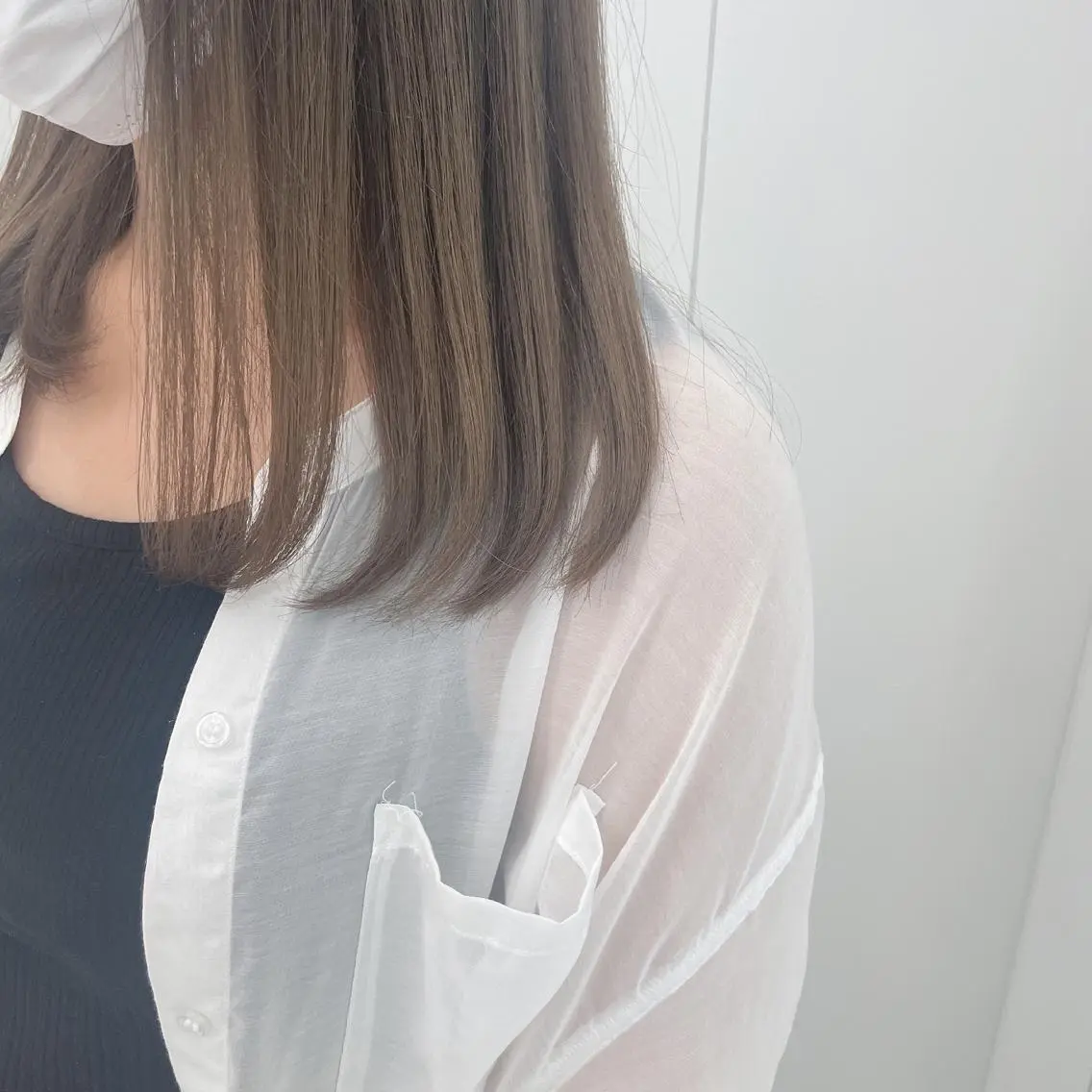 ミディアム カラー ヘアカラー 💗🤍透明感カラー 🤍💗kanonのヘアスタイル