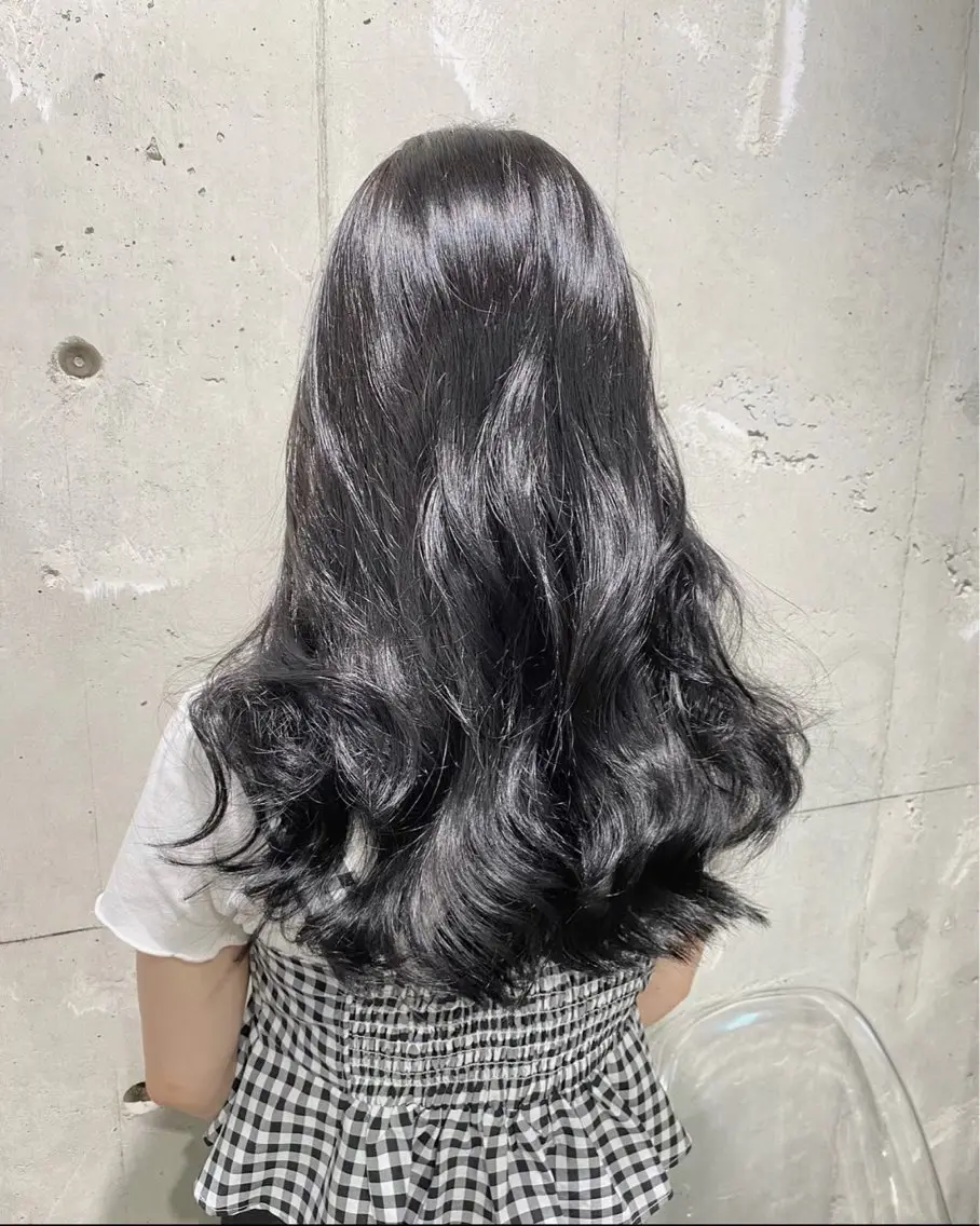 セミロング カラー ヘアアレンジ 💖似合わせカラー レイヤー💖縮毛矯正のヘアスタイル