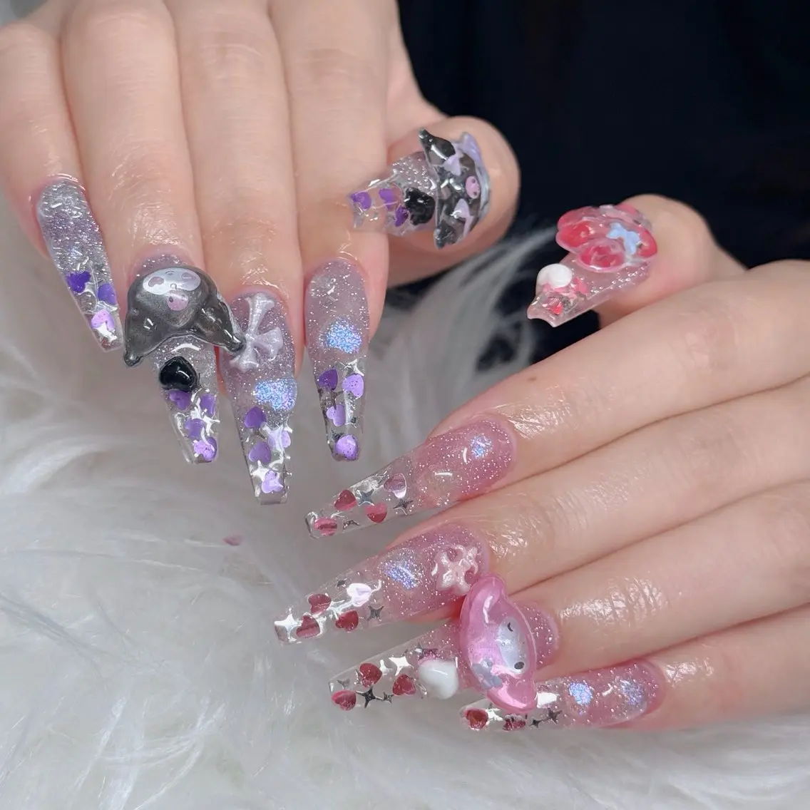 ネイル フットネイル フレンチネイル グラデーション 韓国ネイル ロングネイル ハンドネイル Hani Nail Salonのネイルデザイン