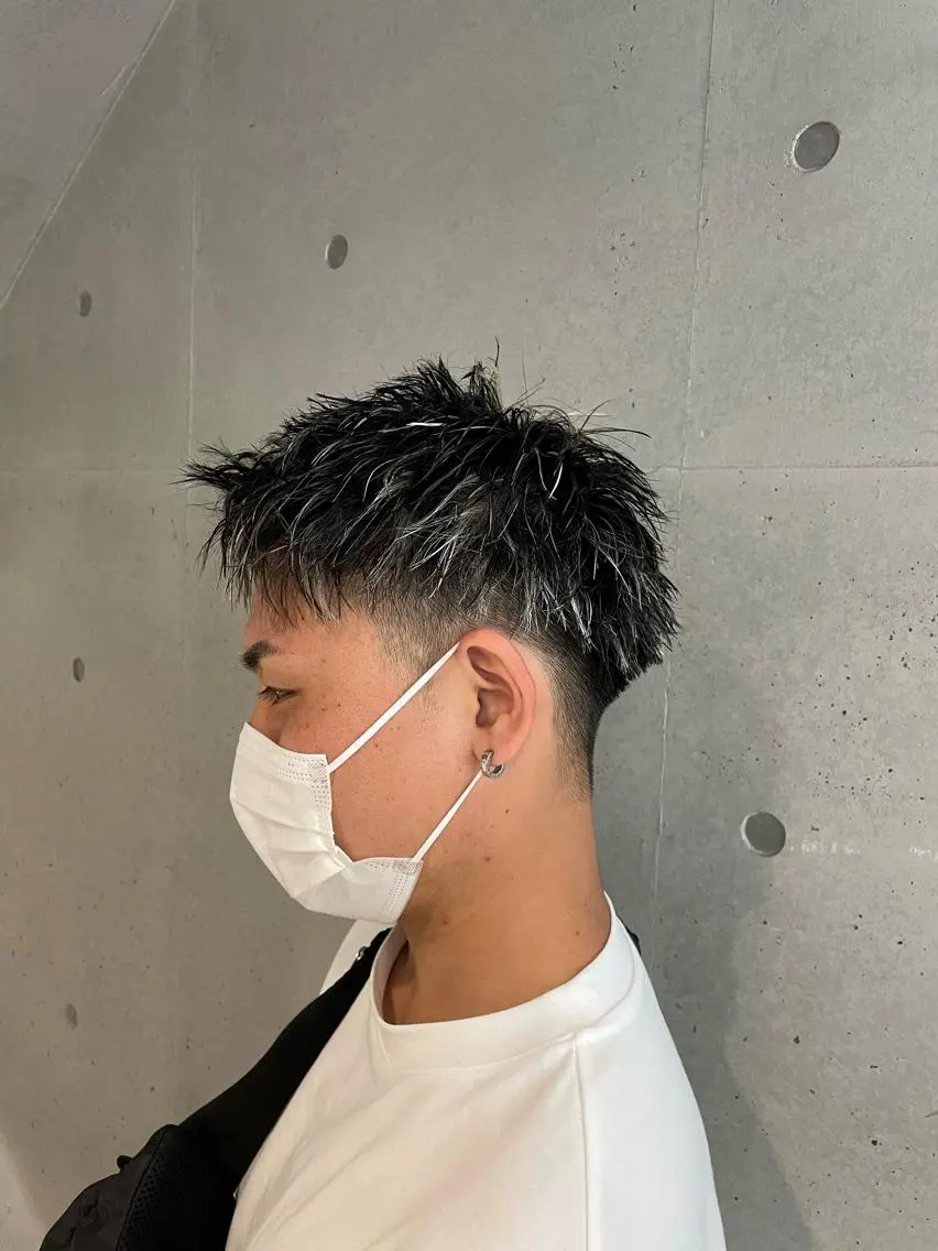 【🔥外国人風🔥】ホワイトメッシュ+トリートメント(メッシュキャップ使用可能)の写真