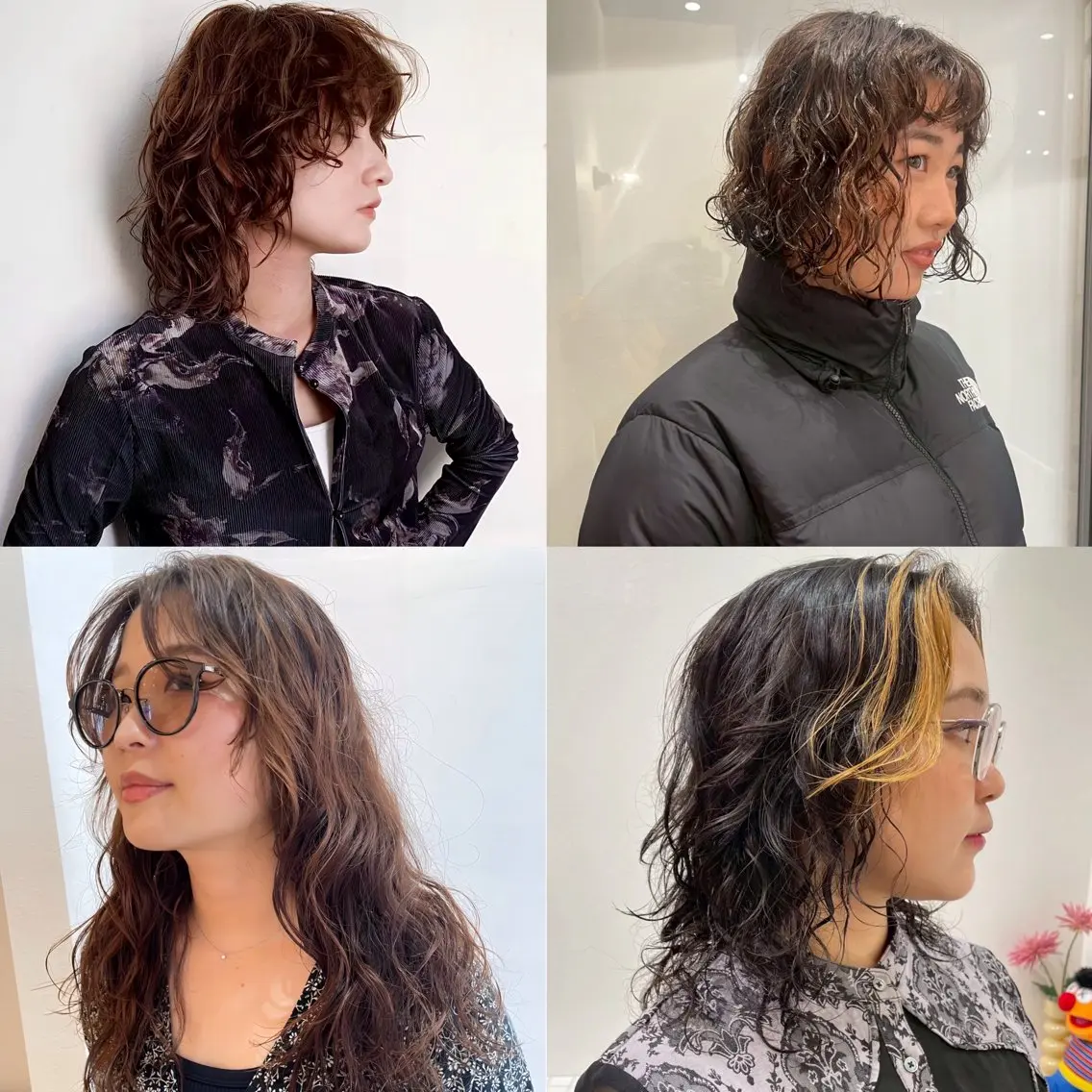 セミロング パーマ セミロングパーマ カット パーマ keshiki 大名のヘアスタイル