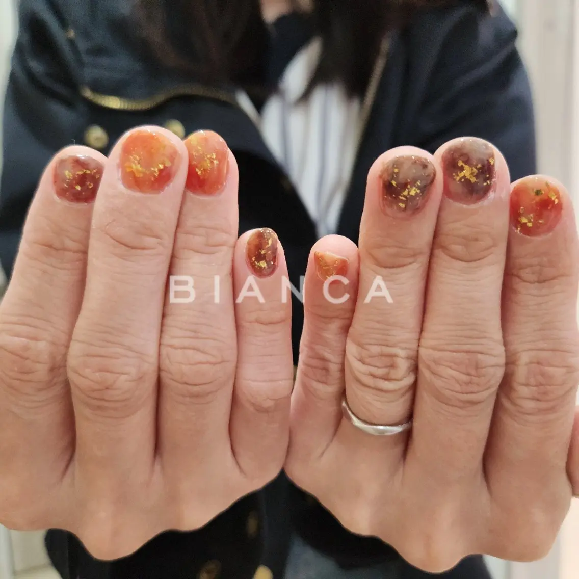 ネイル メンズ ハンドネイル Bianca名駅店 あゆのネイルデザイン