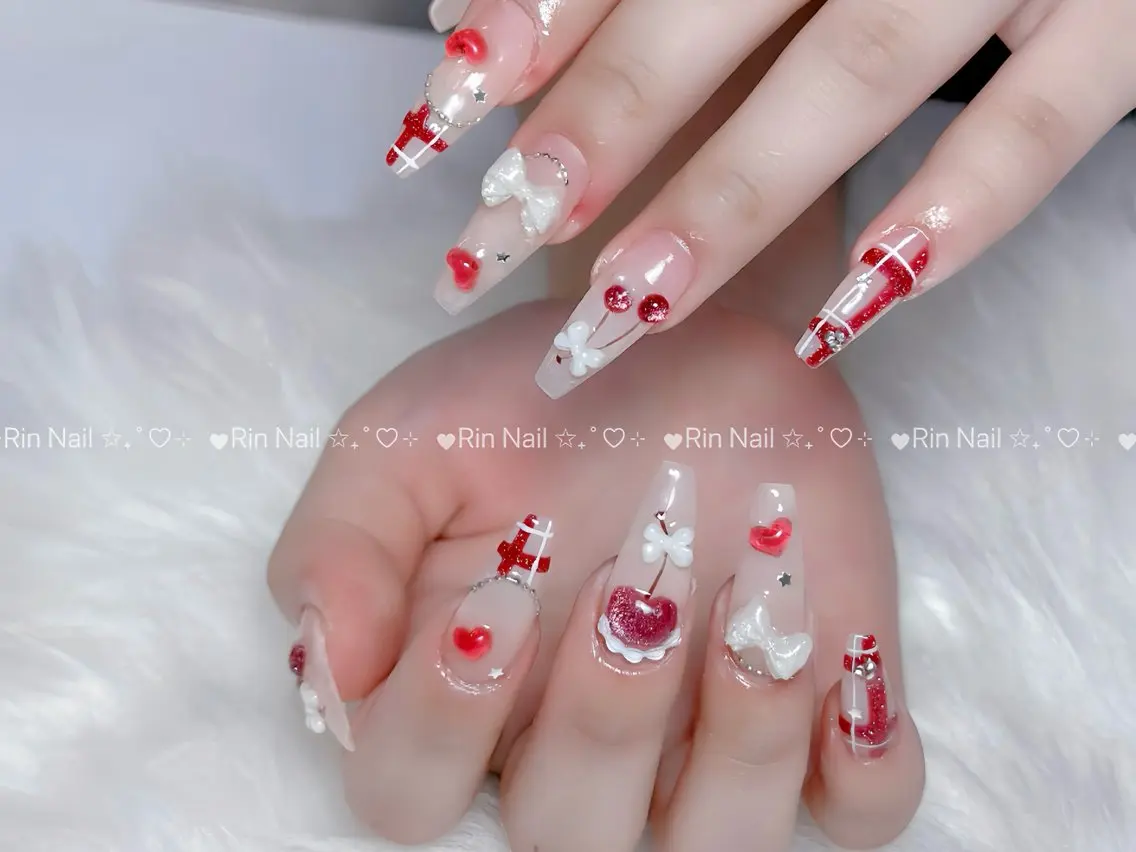 ネイル オーロラネイル ブルー フットネイル ジェルネイル 氷ネイル・うるうるネイル ハンドネイル Rin Nail 新大久保店のネイルデザイン