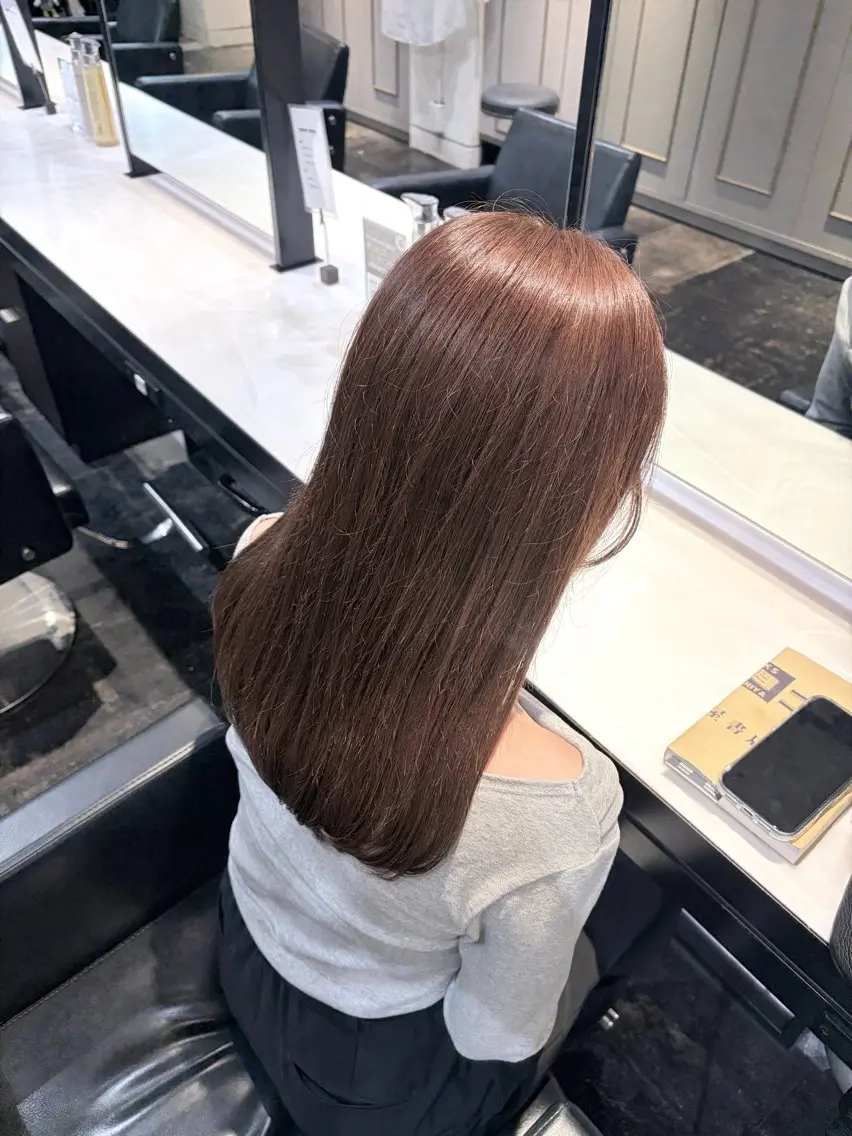 カラー 透明感カラー ショート・パーマ みお🎀のヘアスタイル
