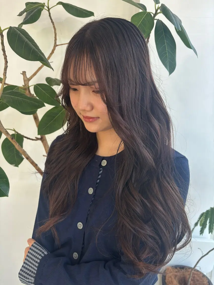 ロング ness／rina ／透明感カラーのヘアスタイル