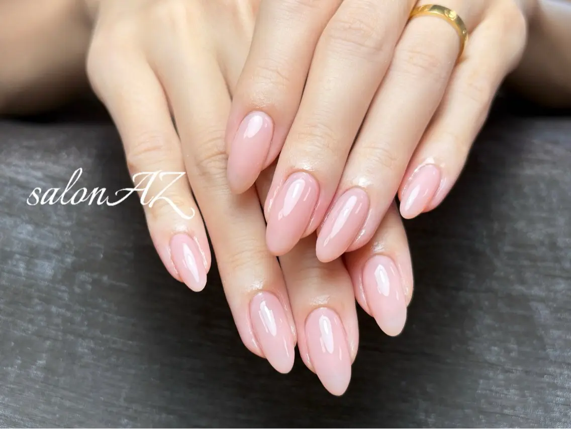 ネイル アートネイル 長さ出し フットネイル フレンチネイル ジェルネイル salon AZのネイルデザイン