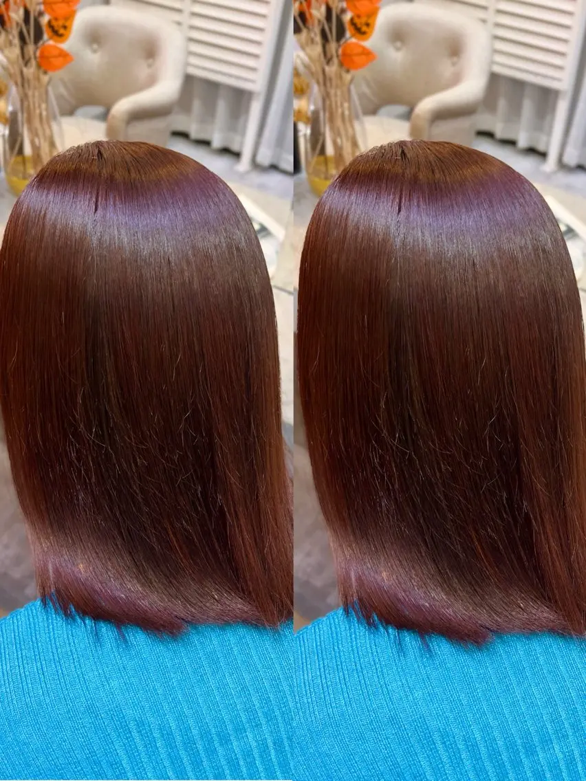 ミディアム カラー ブラウンカラー レッドカラー レッドブラウン カット ヘアカラー 🦄mimi🦄 艶髪/透明感/メンズのヘアスタイル