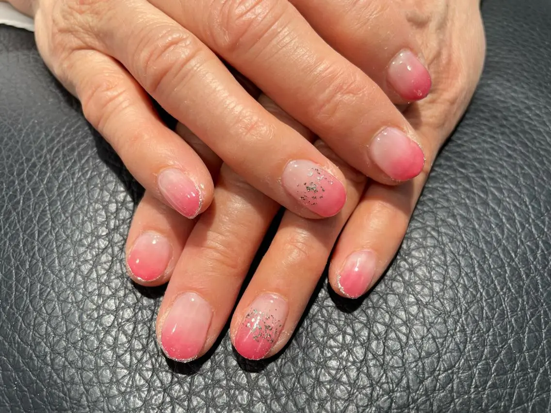 ネイル ラメ(グリッター) ピンク ハンドネイル フットネイル Aila.nail _F_AYUMIのネイルデザイン