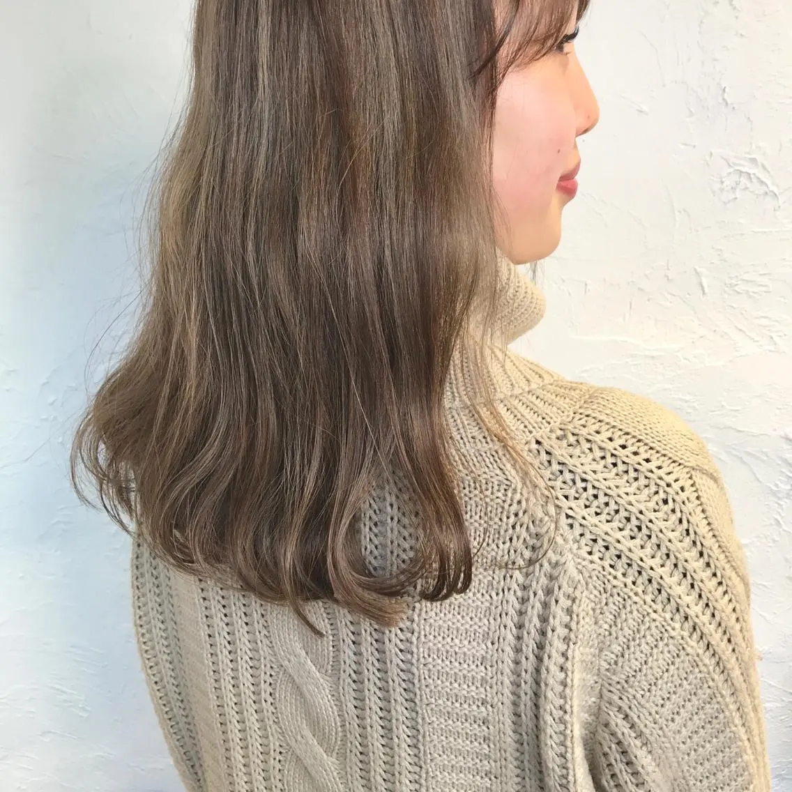 セミロング カラー 上品韓国ヘア レイヤー/ayaのヘアスタイル