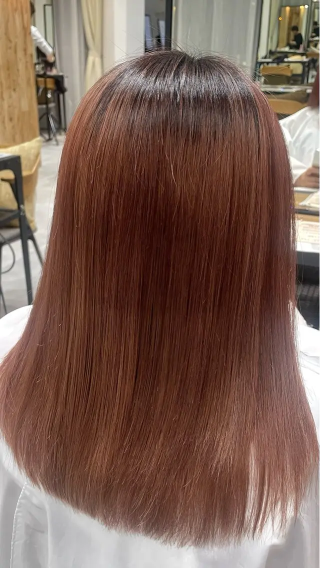 セミロング トリートメント いわどう はるかのヘアスタイル