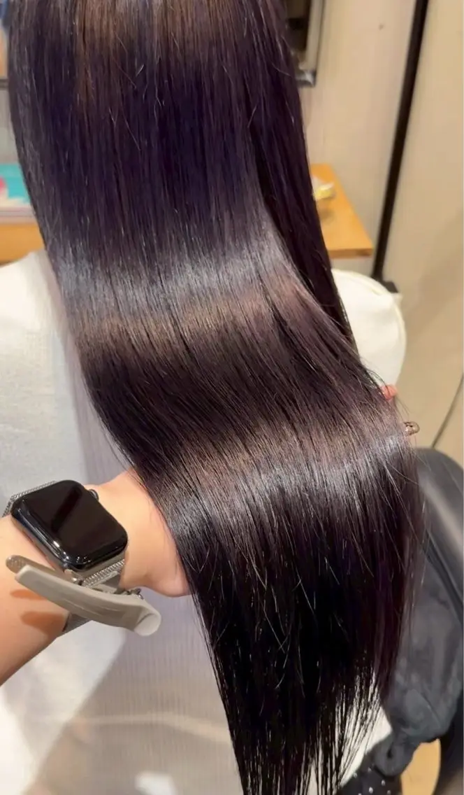 髪質で選べるオージュアトリートメント✨(4STEP)🧝♀️🫧+スタイリング込+前髪カット⋆𐙚 ̊.の写真