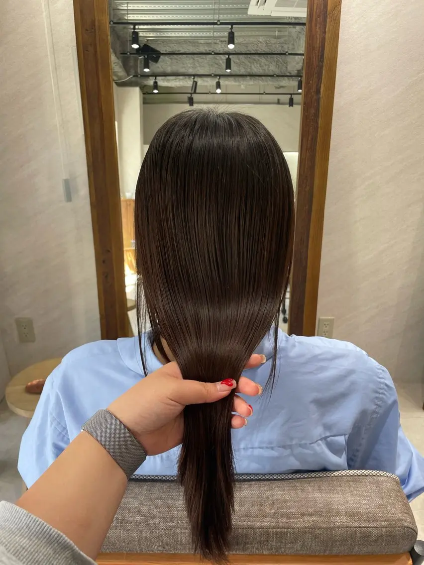 『🌷ご褒美ケアセット🌷』似合わせカット+ケアカラー+髪質改善トリートメントの写真