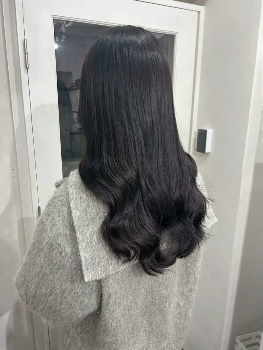 セミロング カラー ヘアアレンジ 💟艶髪ワンカラー 💟/ミオのヘアスタイル
