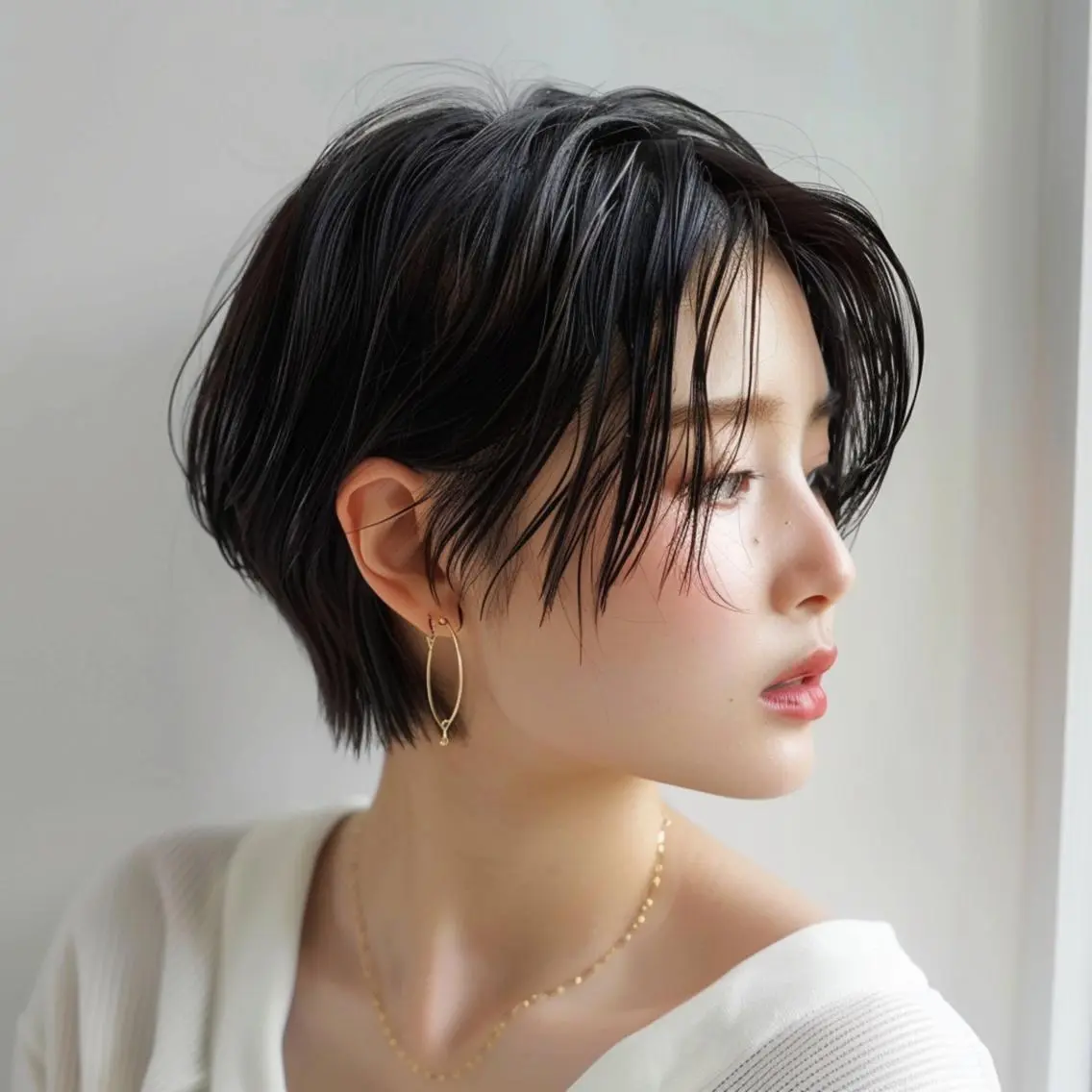 ショート ボブ 髪質改善 ショートヘア 縮毛矯正 酸性ストレート カット レヴ　草加駅3分🌻 ✂️早朝深夜営業🌱のヘアスタイル