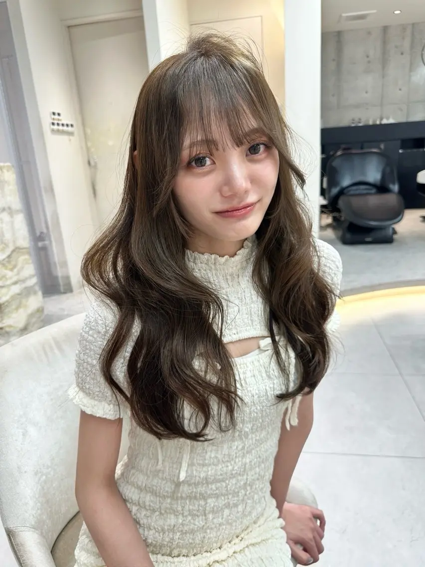 ロング カット ヘアカラー トリートメント 《髪質改善✖️オリー ブ🧸》小嶋拓也のヘアスタイル