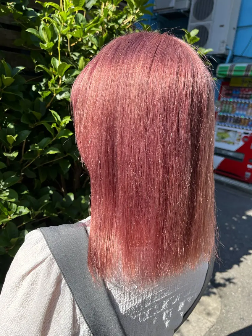 ミディアム カラー 🦋YUI 髪質改善 ブリーチ 着付け🦋のヘアスタイル