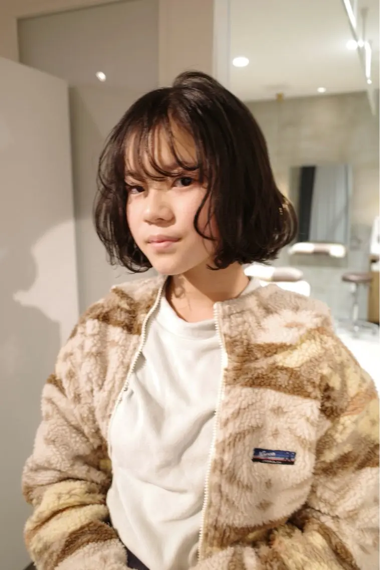 ミディアム ボブ 安藤 結花のヘアスタイル