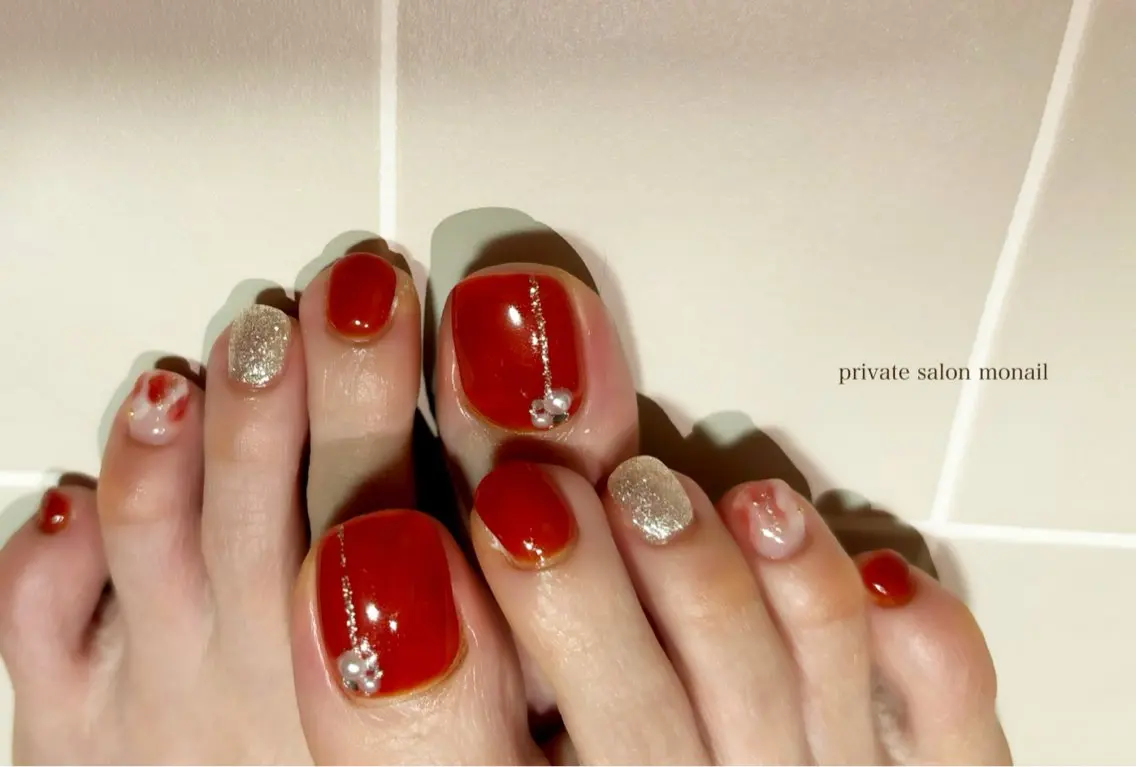 ネイル フットネイル nail salon monailのネイルデザイン