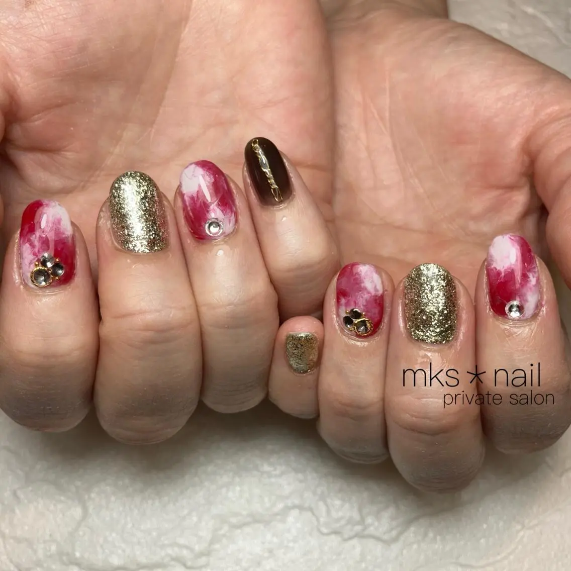 ネイル mks＊nail //  枚方長尾のネイルデザイン