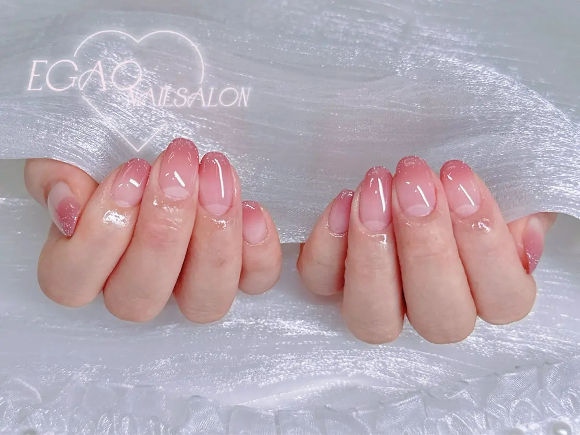 ネイル アートネイル フットネイル フレンチネイル ジェルネイル グラデーション ハンドネイル EGAO NAIL 錦糸町店のネイルデザイン
