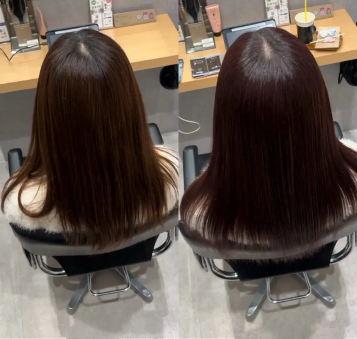 ミディアム カラー トリートメント 髪質改善ヘアケア 艶髪特化/上田のヘアスタイル