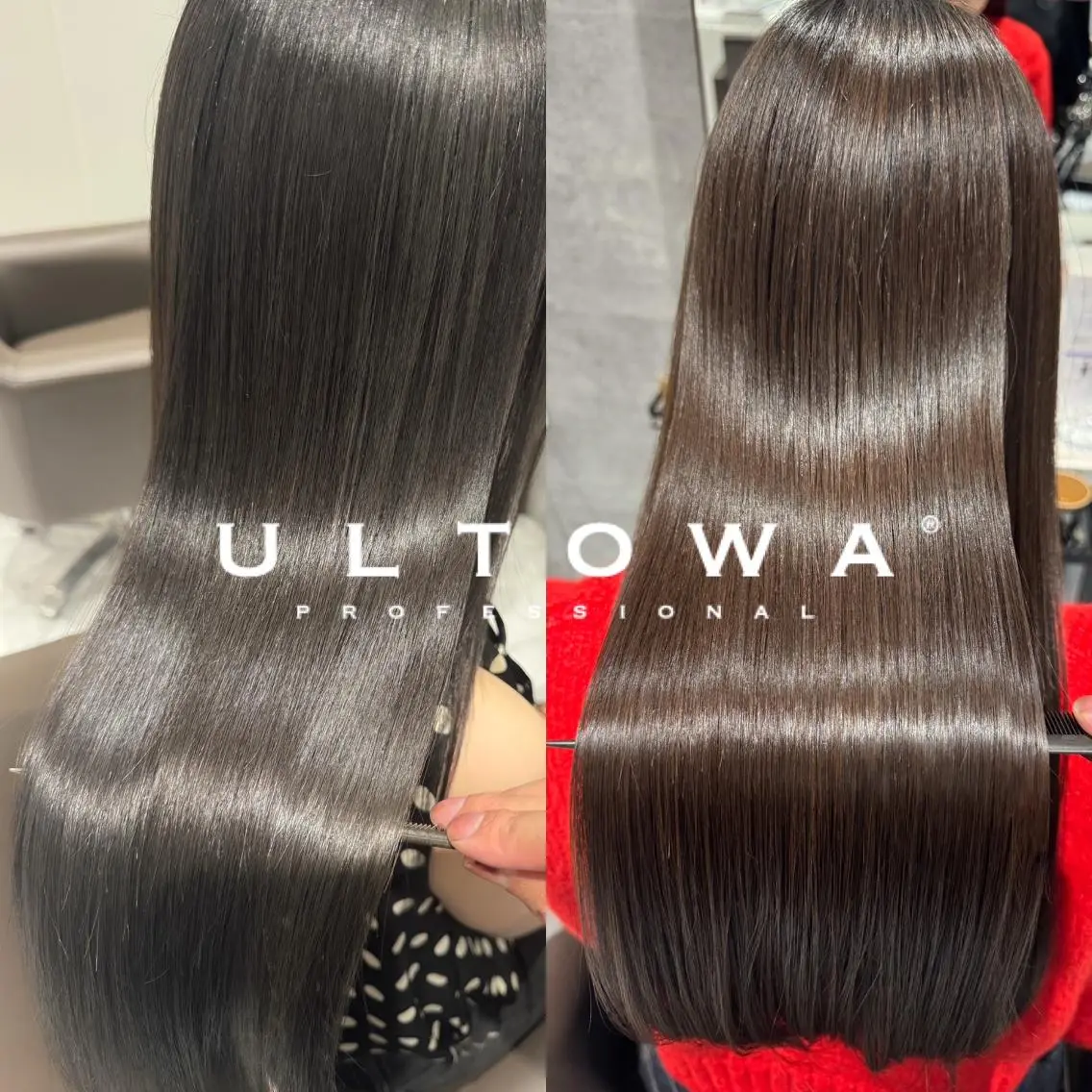 ロング ボブ 顔周りカット ハイライト 髪質改善 韓国風ヘア ヘアカラー トリートメント Grow by NYNY 打越裕樹のヘアスタイル