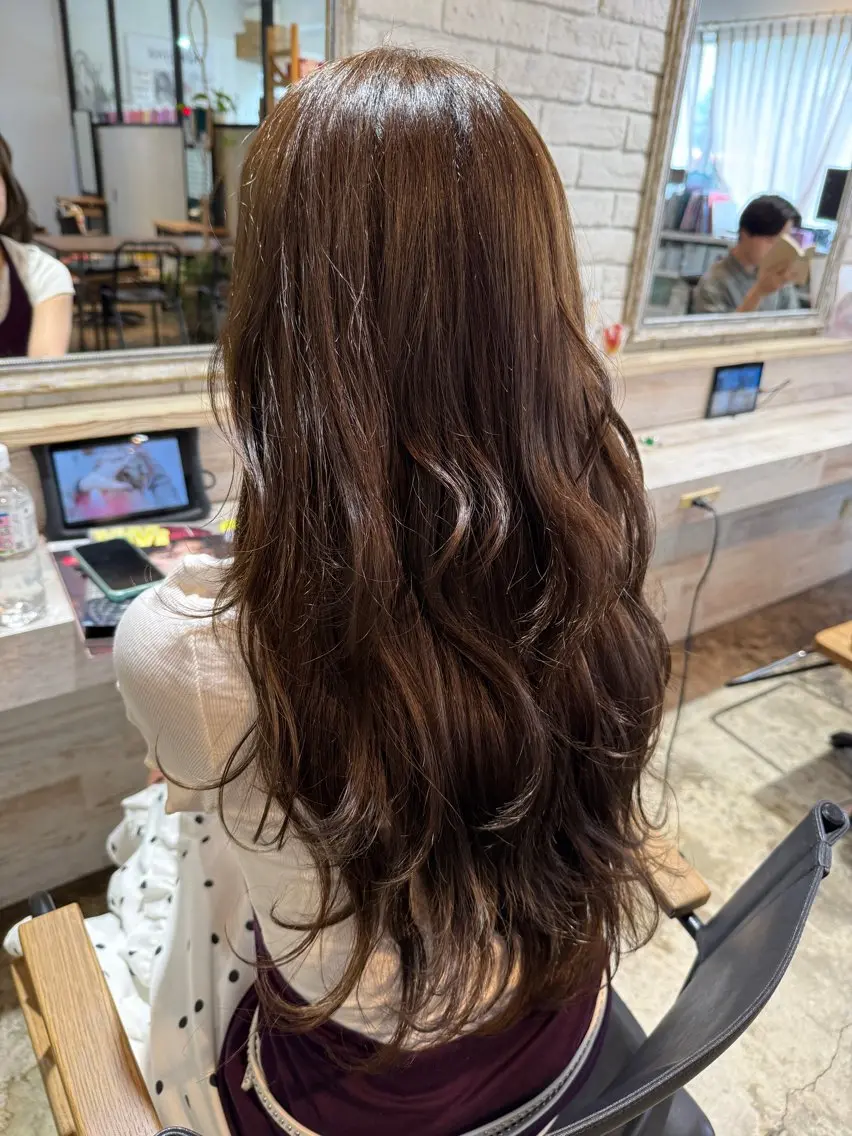 ロング カラー ヘアカラー 透明感カラー/パーマ 🌀アオノのヘアスタイル