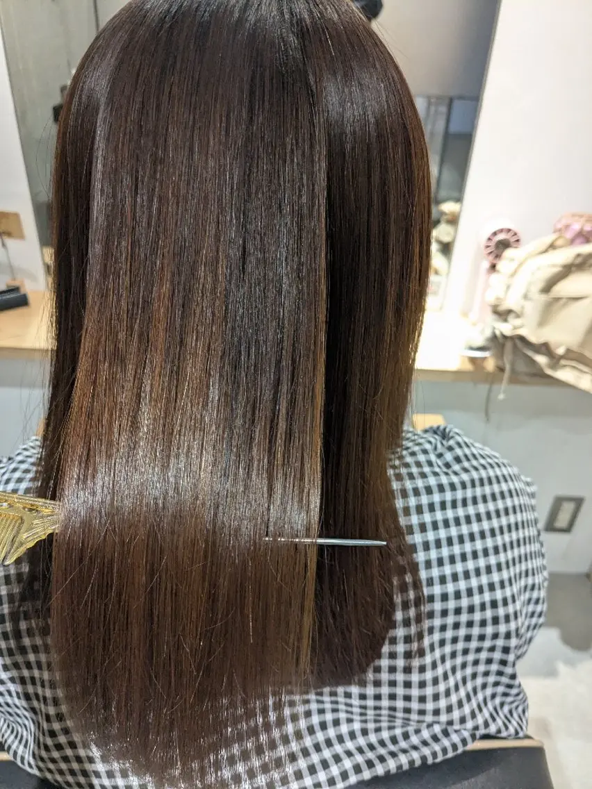 カット+縮毛矯正+トリートメント(酸性ストレート可)の写真