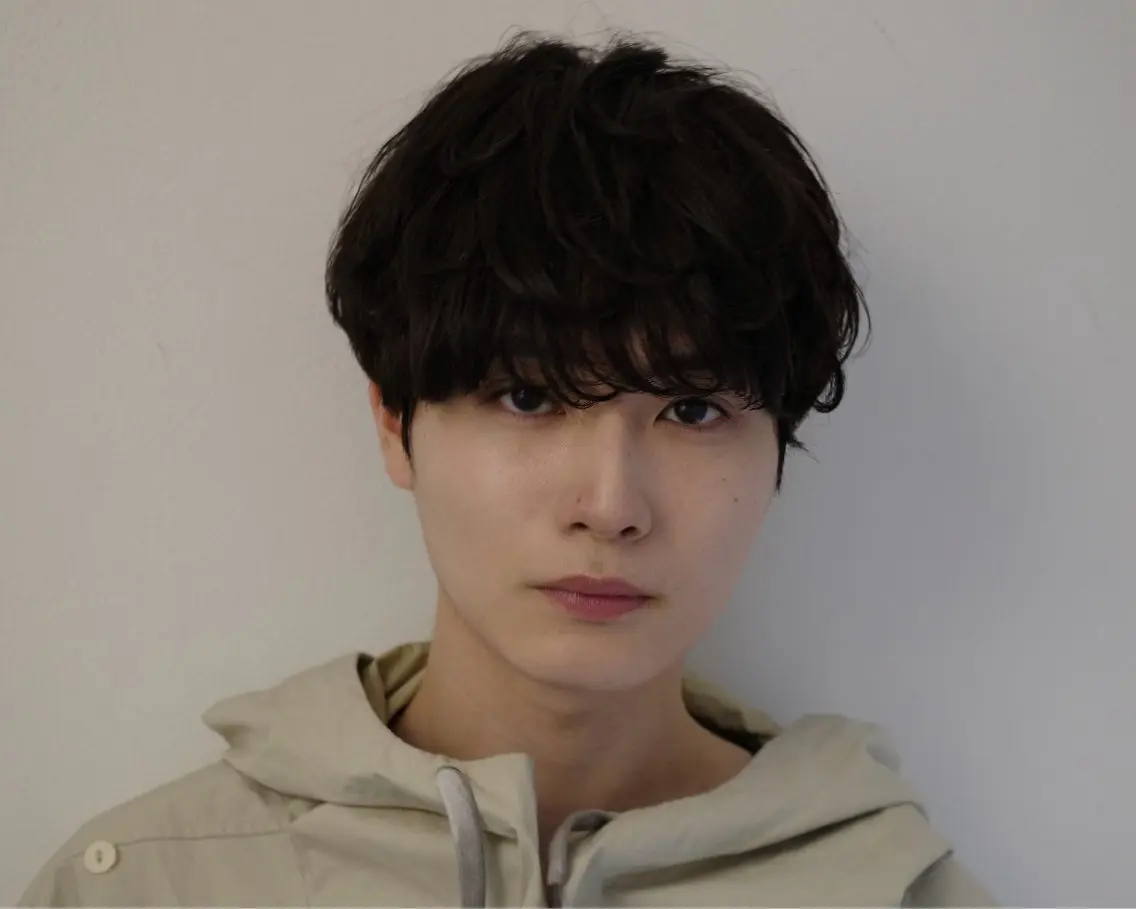 ミディアム パーマ メンズ ミディアムパーマ メンズパーマ 新宿1パーマする 美容師　yudaiのヘアスタイル