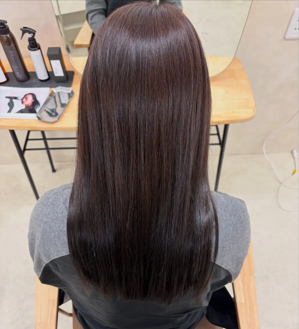 ロング カラー ヘアカラー 《艶髪カラースパ》 💕Natsukiのヘアスタイル