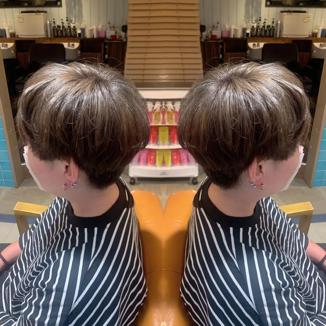 ショート カラー シルバー 韓国🇰🇷 ✂︎hair 内田愛のヘアスタイル