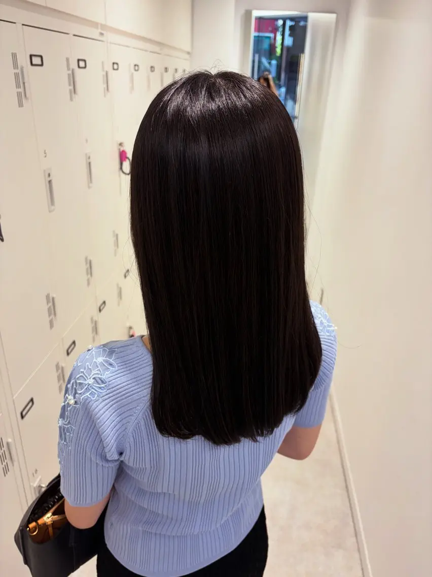 ミディアム 斉藤 沙也加のヘアスタイル
